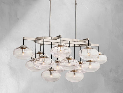 Cebret Glass Linear Chandelier - GILDLAMPS