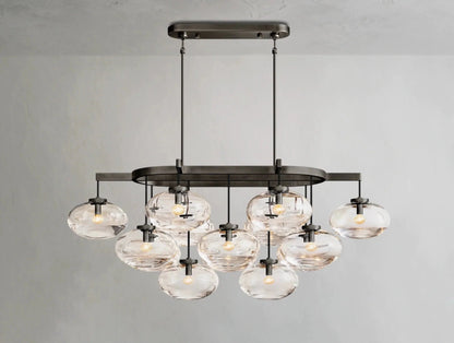 Cebret Glass Linear Chandelier - GILDLAMPS