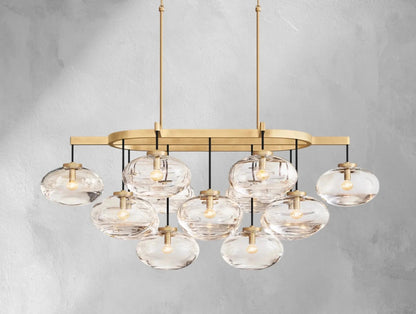 Cebret Glass Linear Chandelier - GILDLAMPS