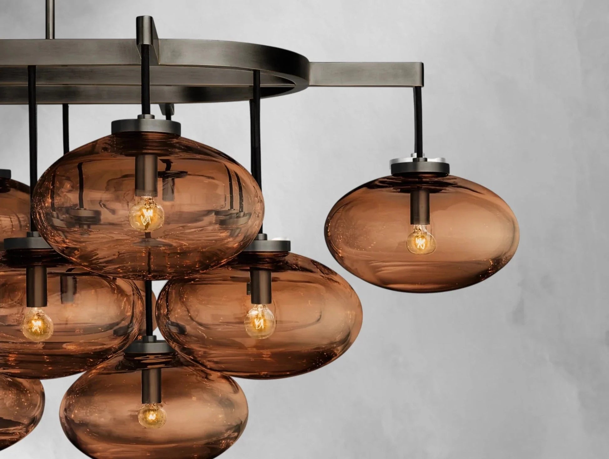 Cebret Glass Linear Chandelier - GILDLAMPS