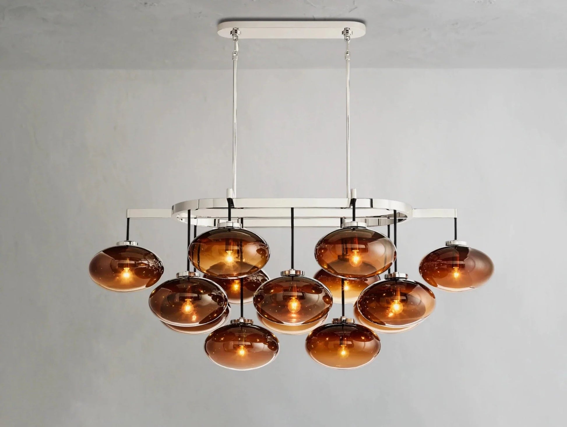 Cebret Glass Linear Chandelier - GILDLAMPS