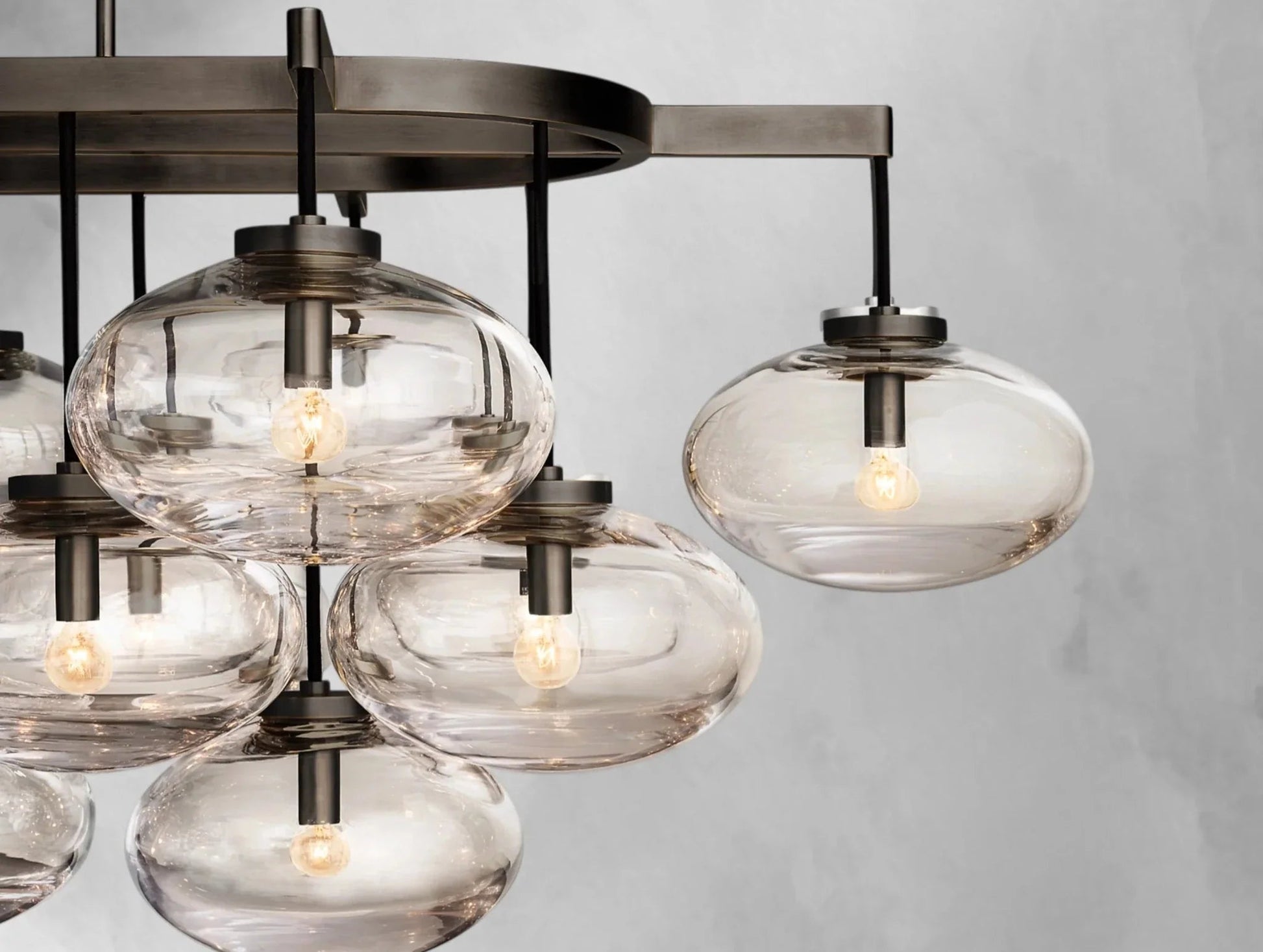 Cebret Glass Linear Chandelier - GILDLAMPS