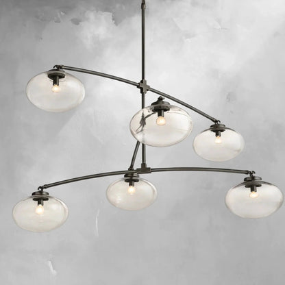 Cebret Glass Mobile Round Chandelier - GILDLAMPS