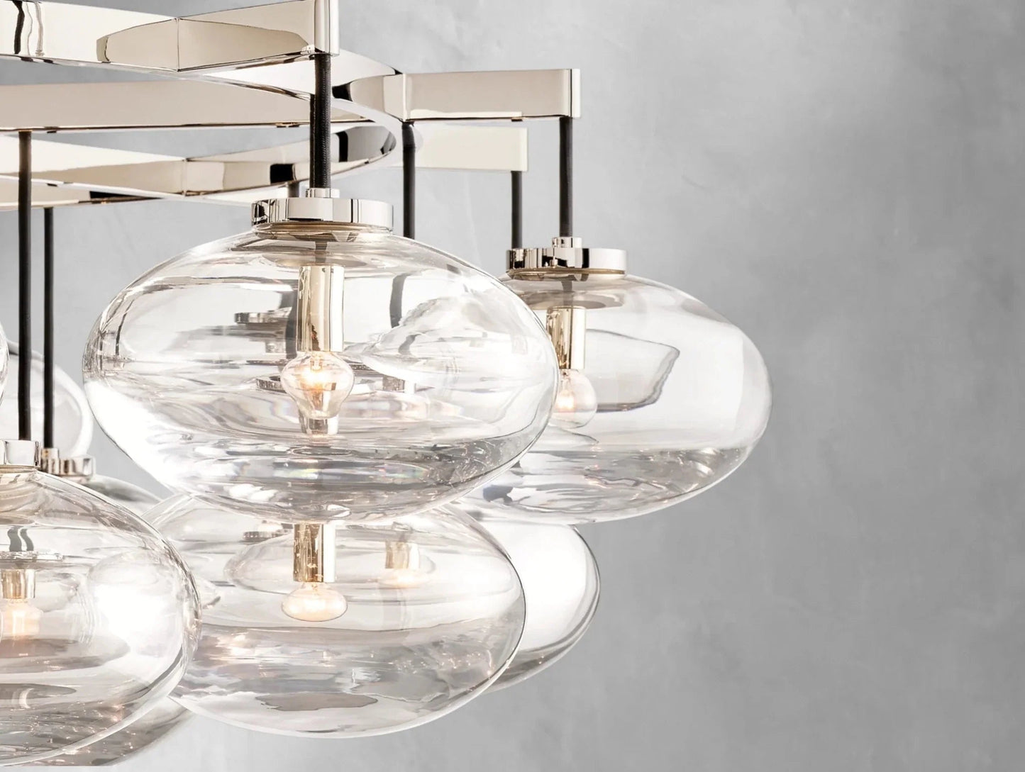 Cebret Glass Round Chandelier - GILDLAMPS