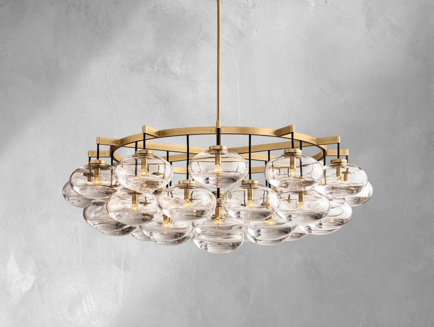 Cebret Glass Round Chandelier - GILDLAMPS