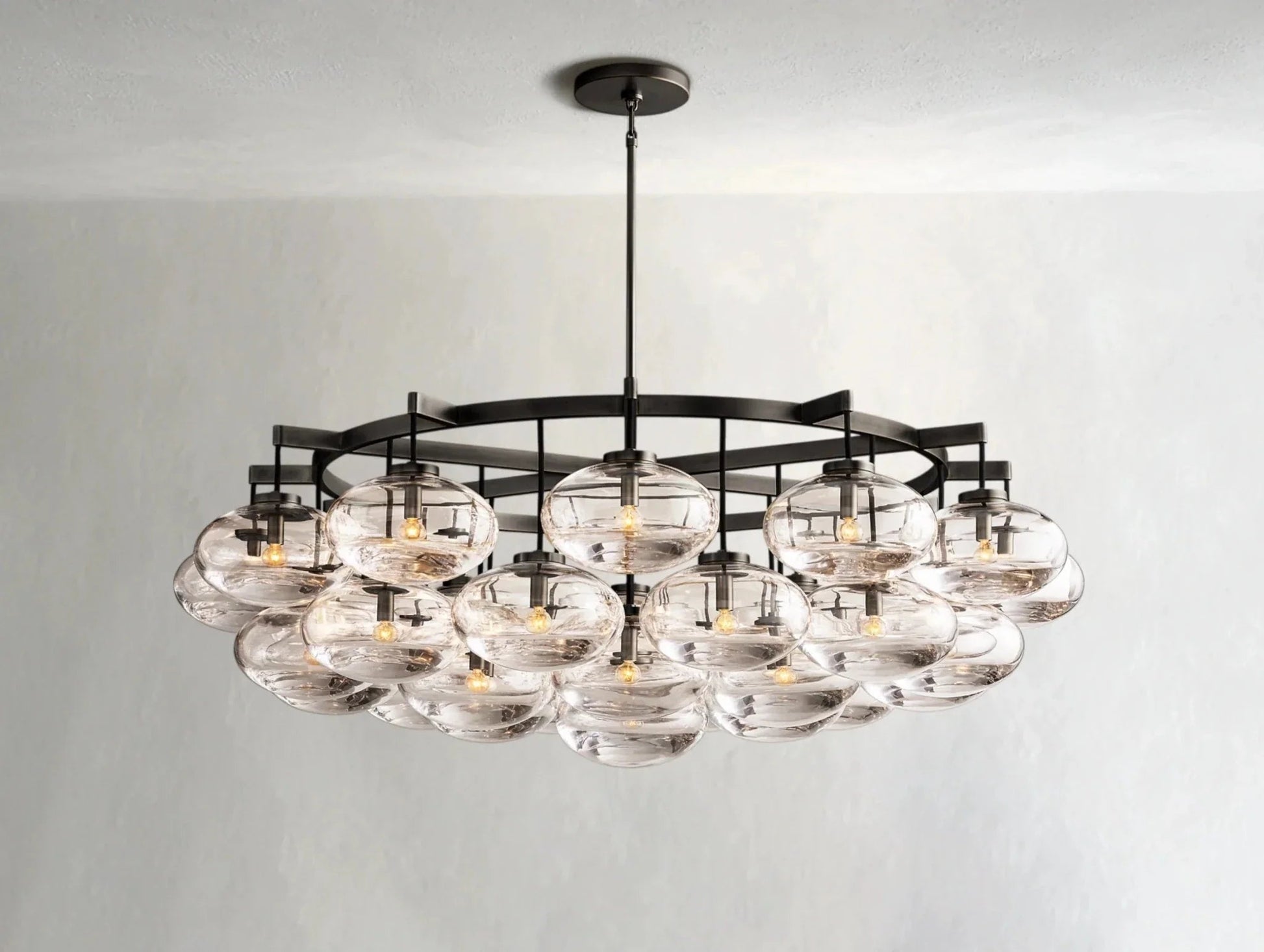 Cebret Glass Round Chandelier - GILDLAMPS
