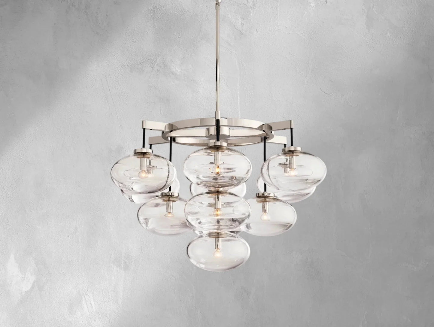 Cebret Glass Round Chandelier - GILDLAMPS