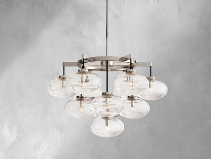 Cebret Glass Round Chandelier - GILDLAMPS