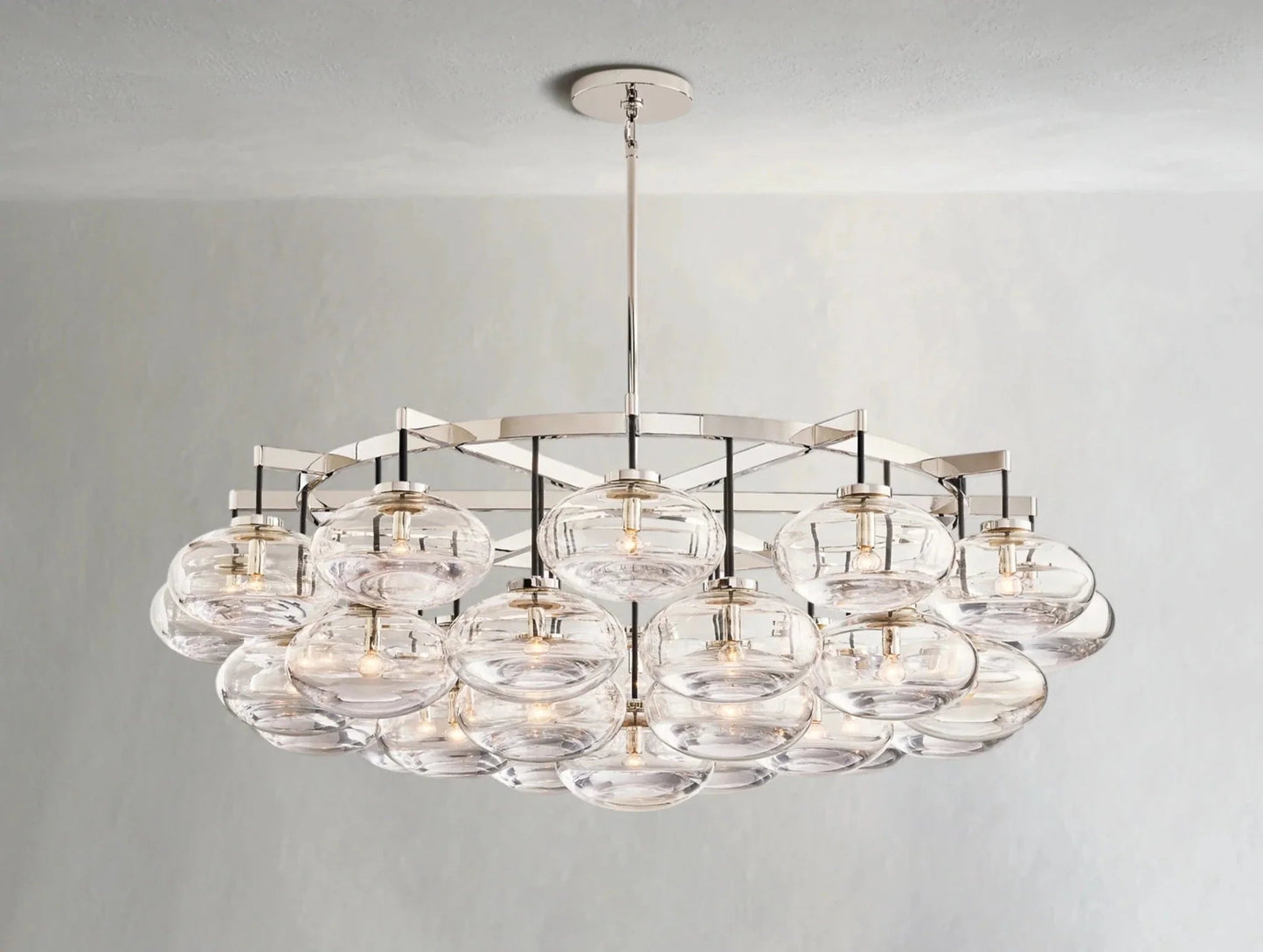 Cebret Glass Round Chandelier - GILDLAMPS