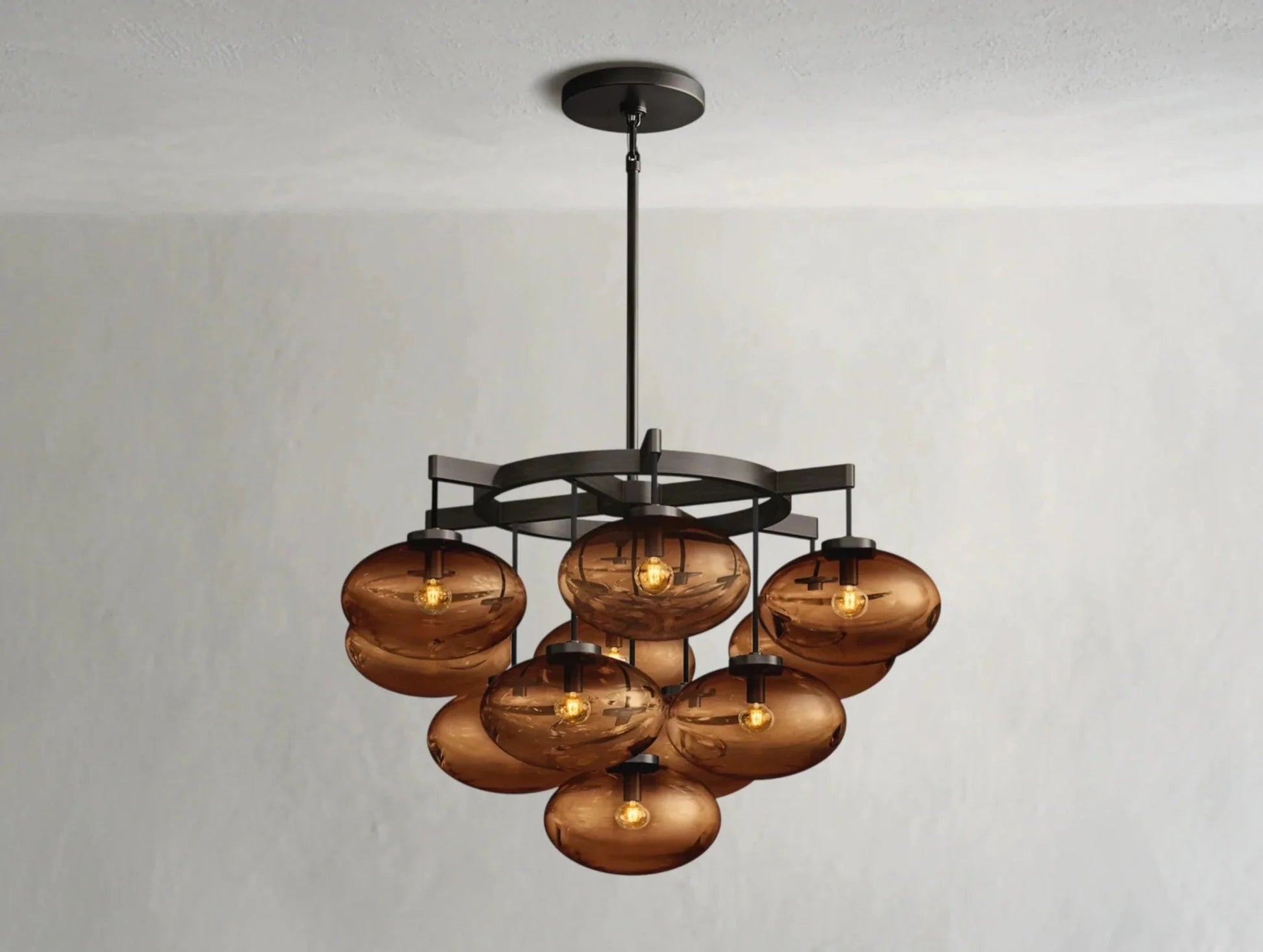 Cebret Glass Round Chandelier - GILDLAMPS
