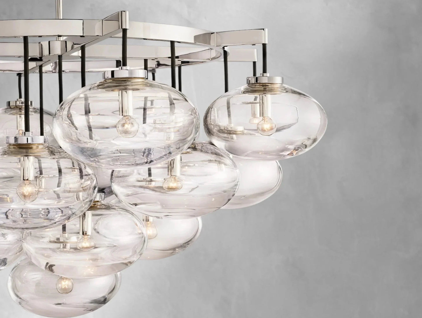Cebret Glass Round Chandelier - GILDLAMPS