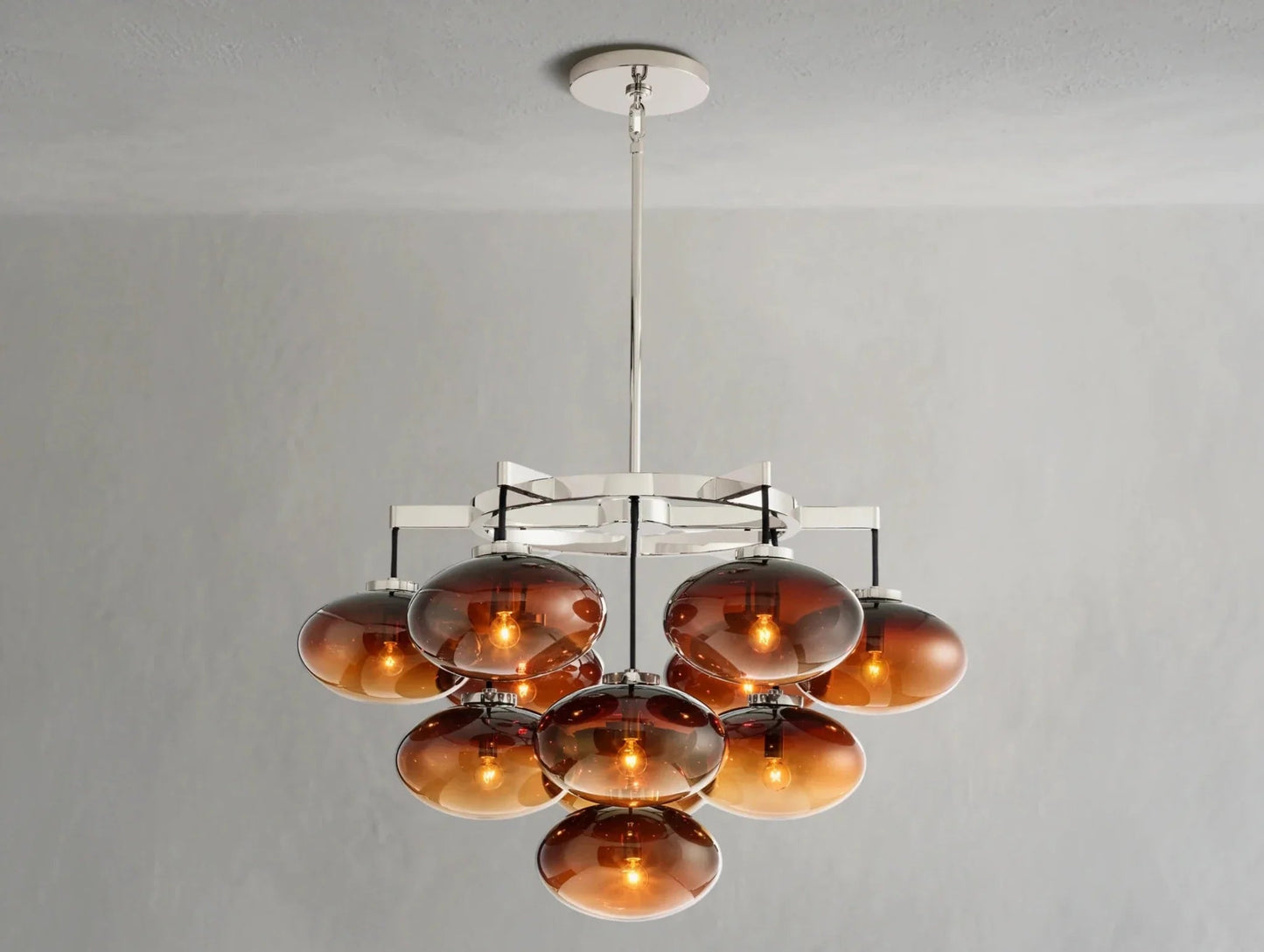Cebret Glass Round Chandelier - GILDLAMPS