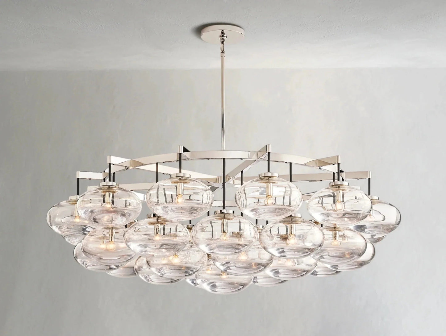 Cebret Glass Round Chandelier - GILDLAMPS