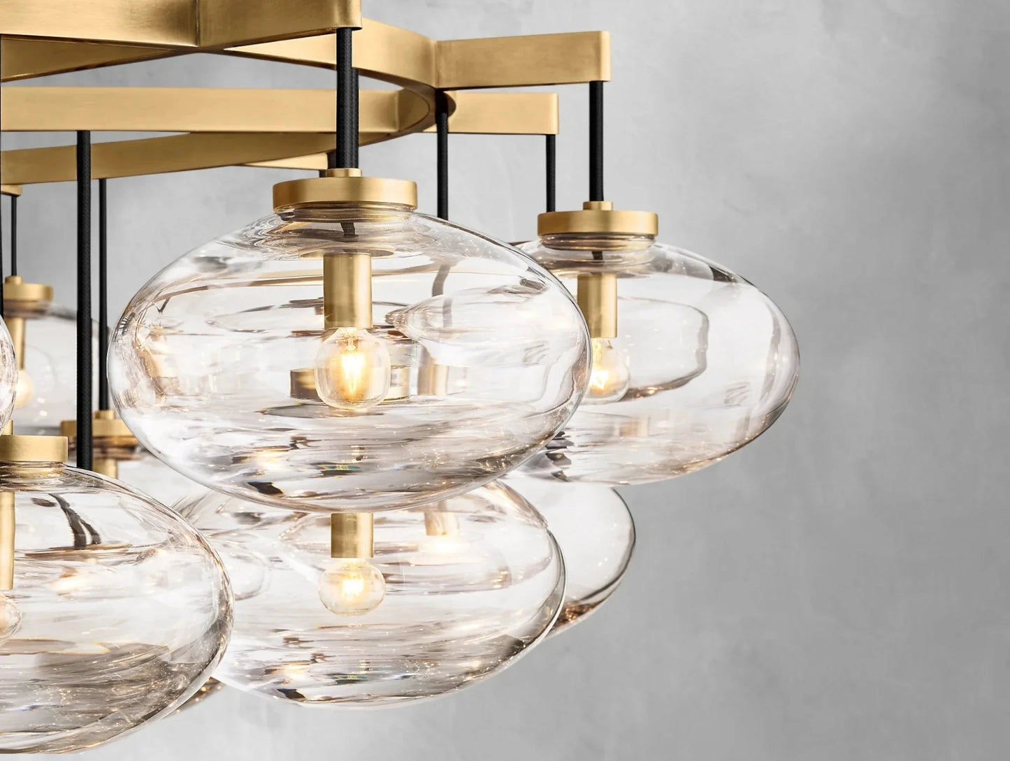 Cebret Glass Round Chandelier - GILDLAMPS