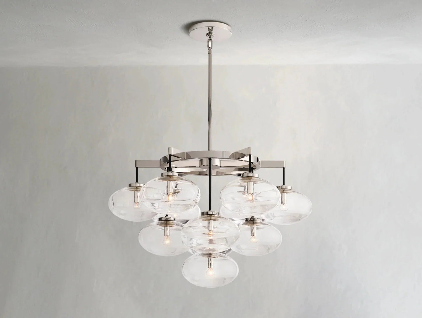 Cebret Glass Round Chandelier - GILDLAMPS