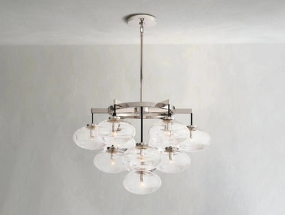 Cebret Glass Round Chandelier - GILDLAMPS