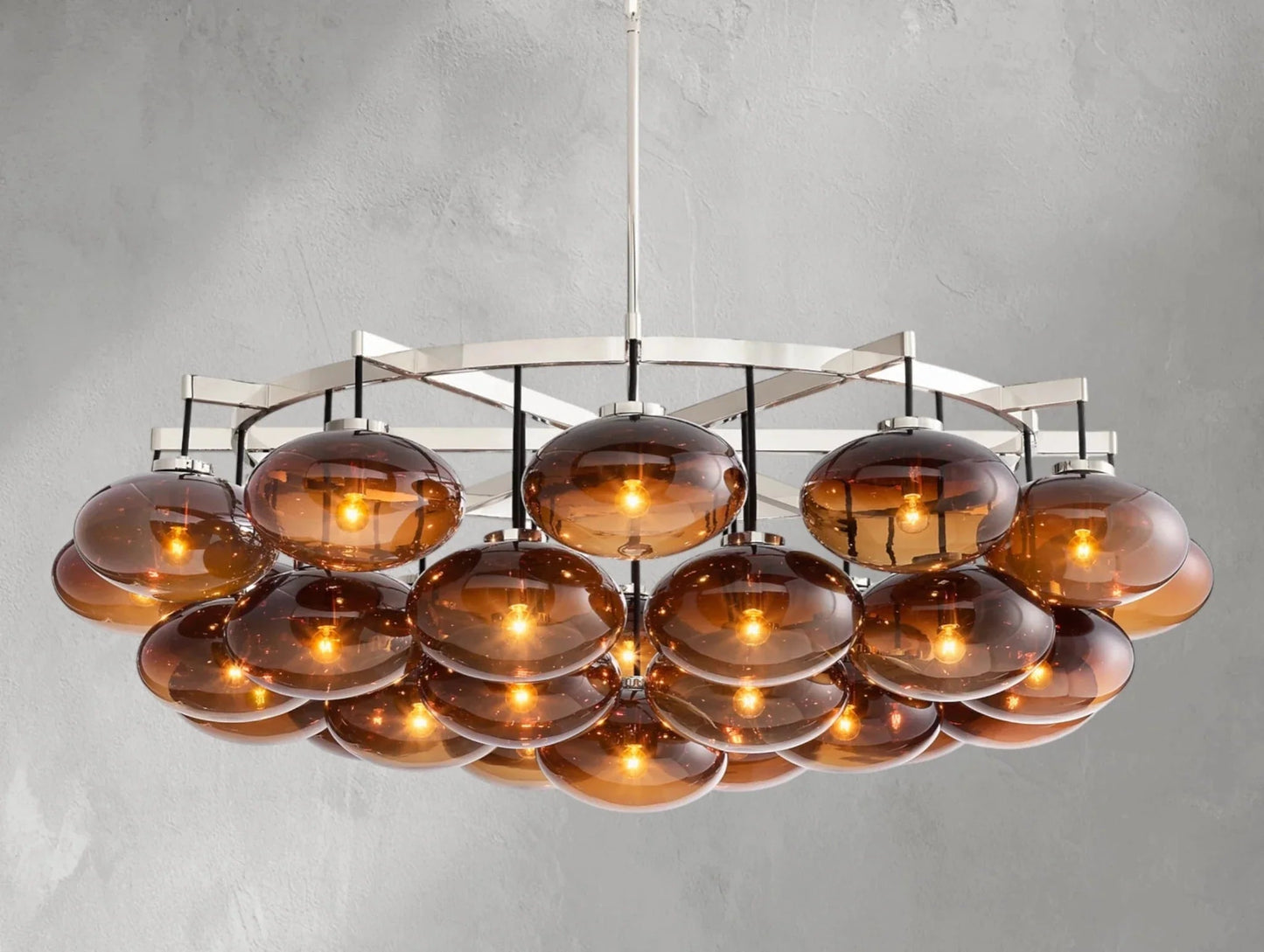 Cebret Glass Round Chandelier - GILDLAMPS
