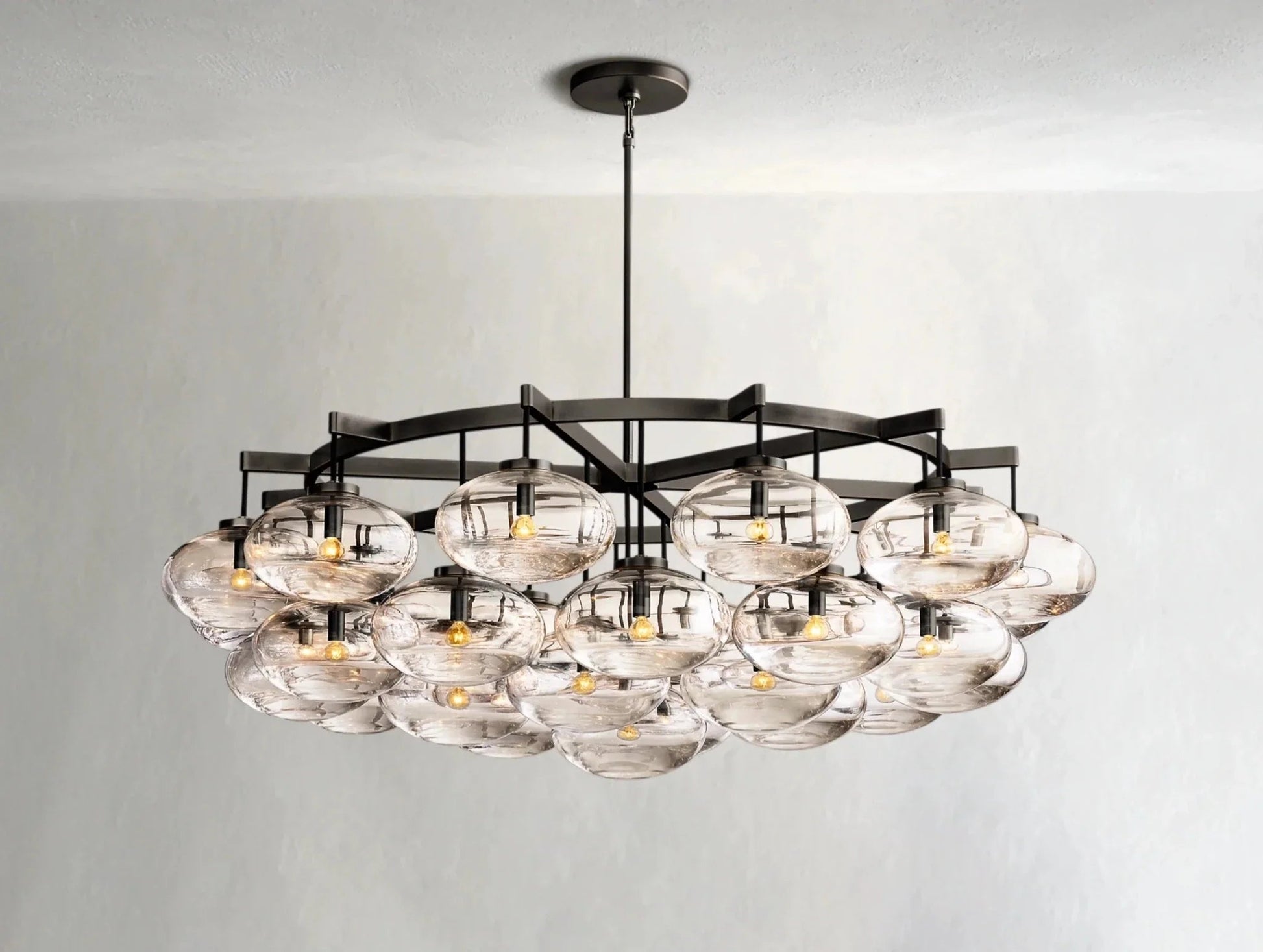 Cebret Glass Round Chandelier - GILDLAMPS