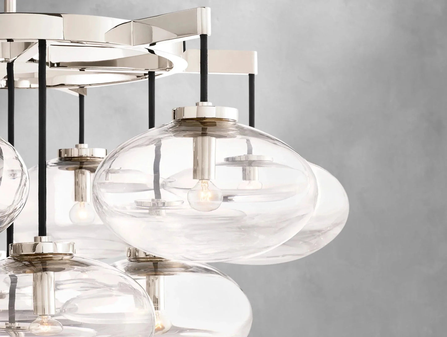 Cebret Glass Round Chandelier - GILDLAMPS