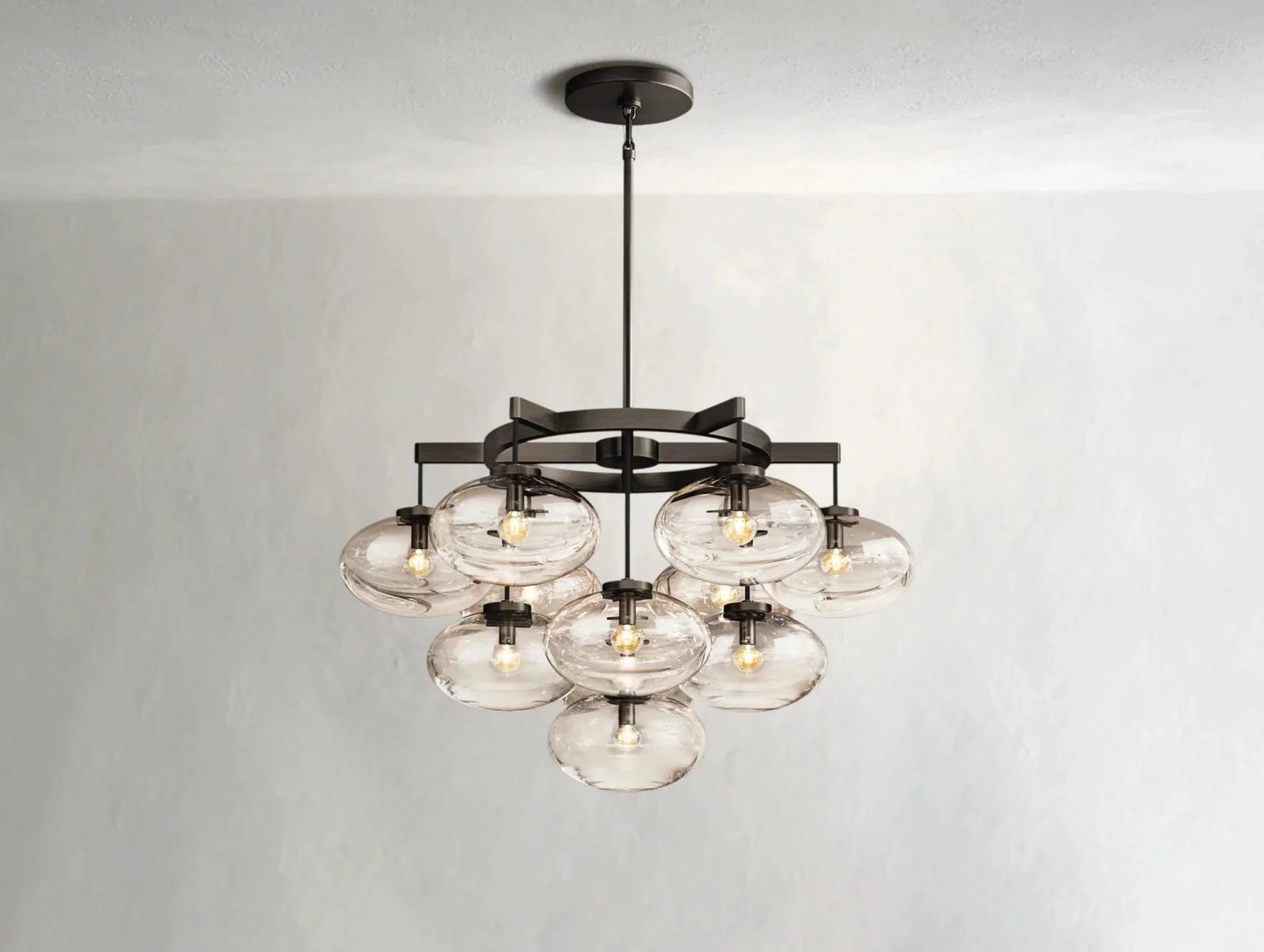 Cebret Glass Round Chandelier - GILDLAMPS