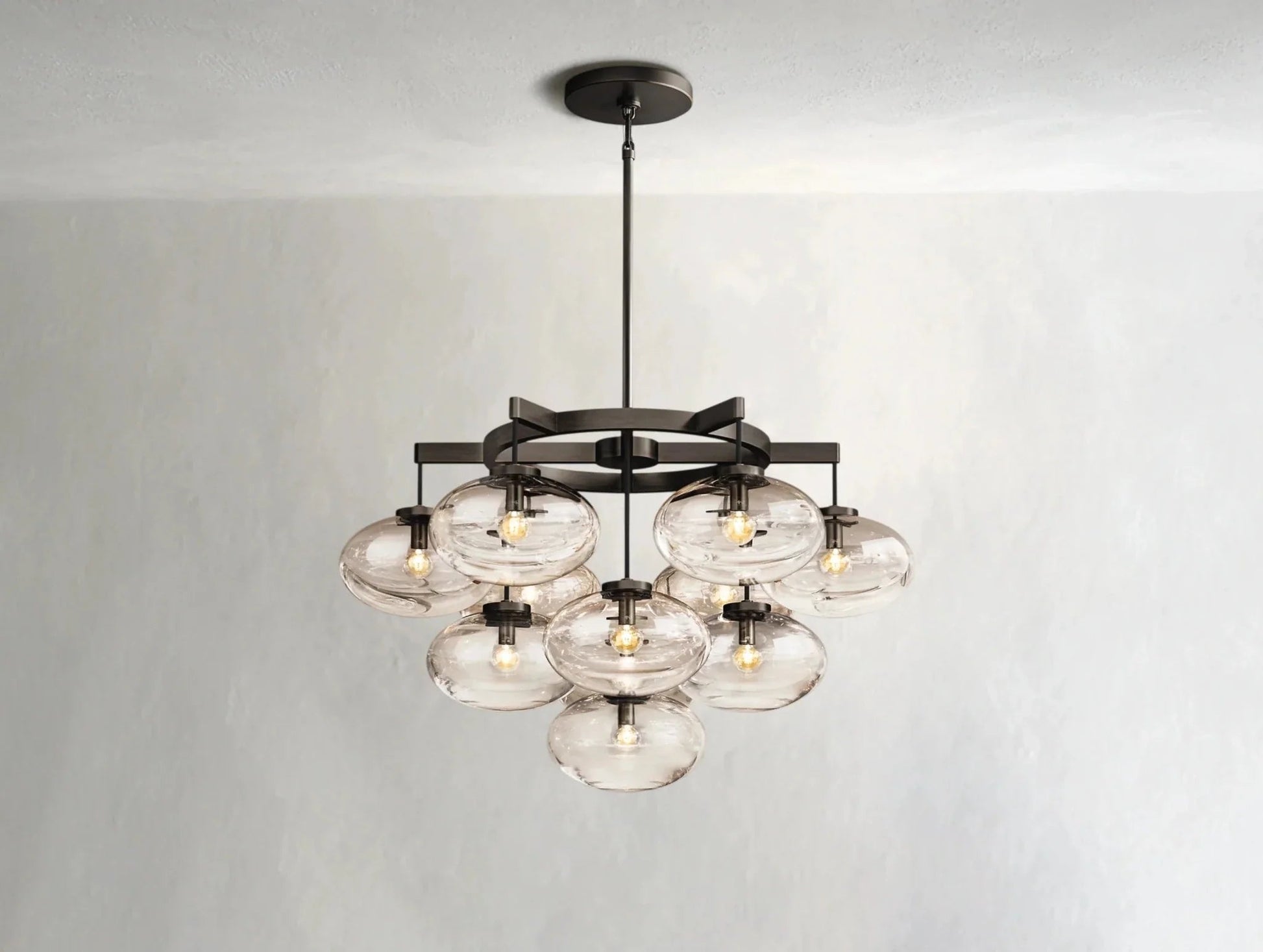 Cebret Glass Round Chandelier - GILDLAMPS