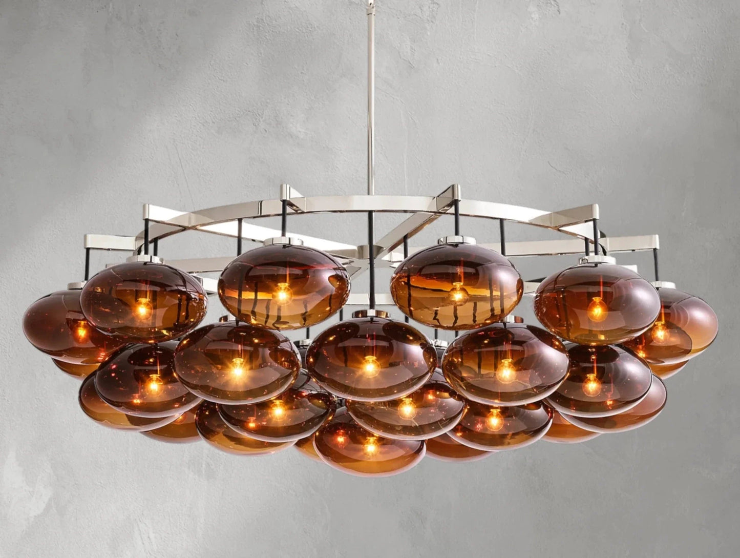 Cebret Glass Round Chandelier - GILDLAMPS