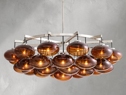 Cebret Glass Round Chandelier - GILDLAMPS