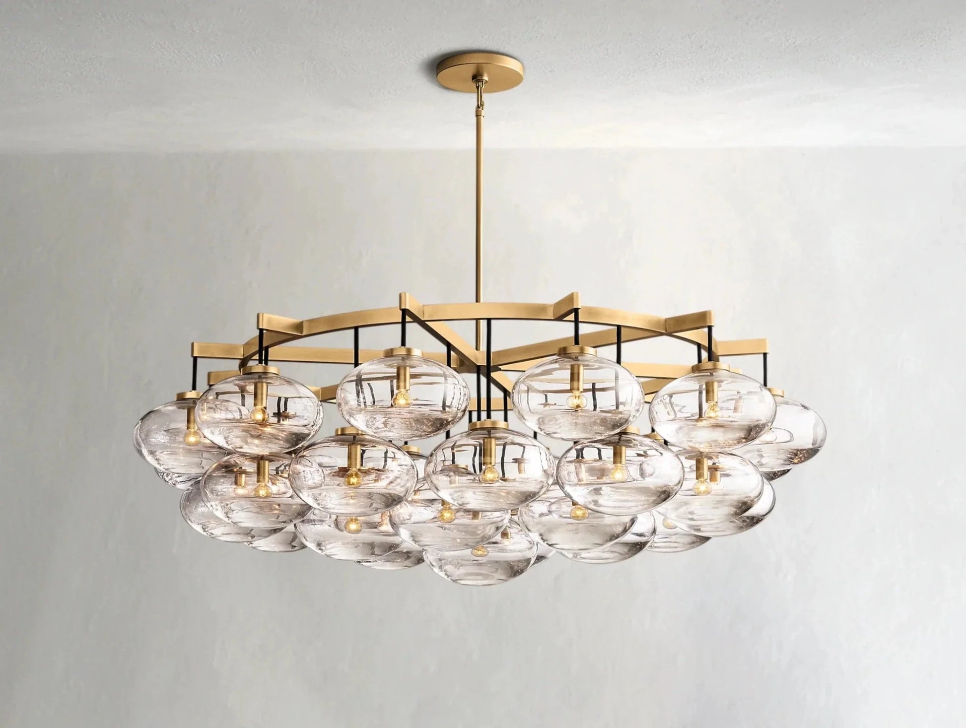 Cebret Glass Round Chandelier - GILDLAMPS
