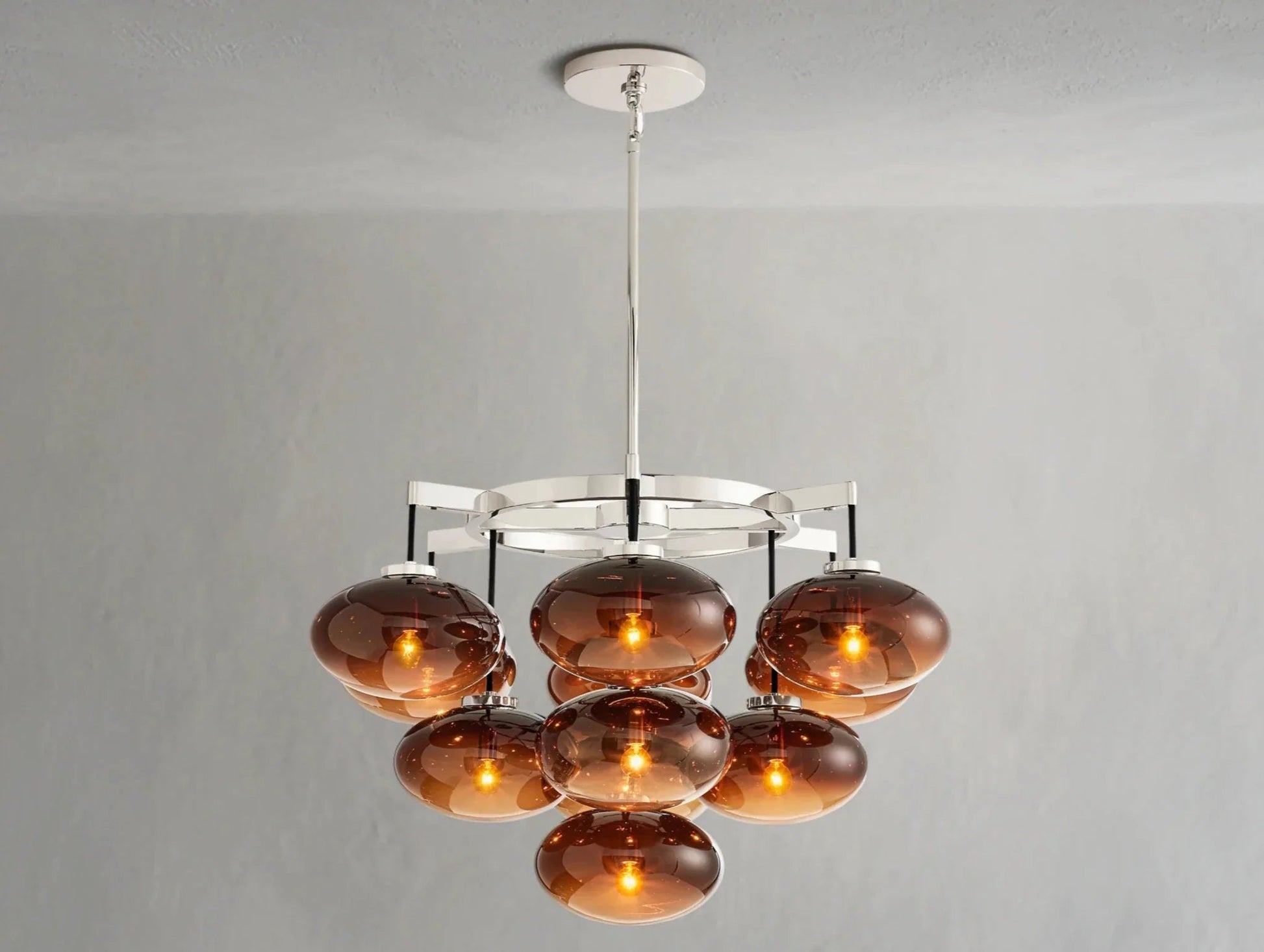 Cebret Glass Round Chandelier - GILDLAMPS