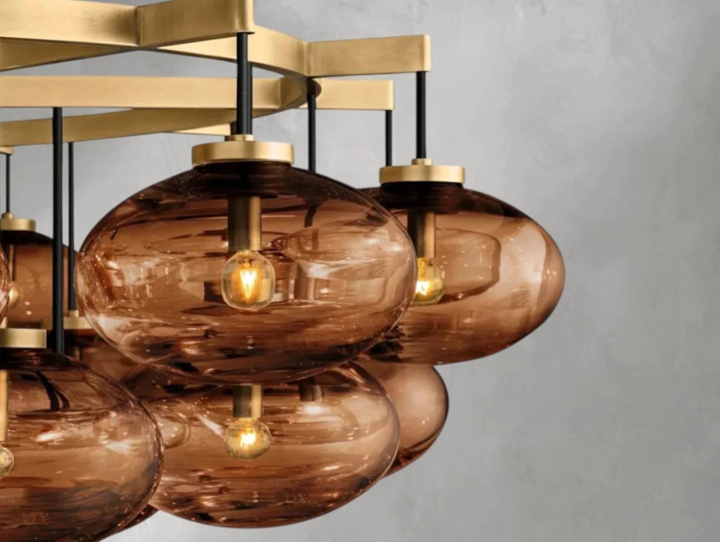 Cebret Glass Round Chandelier - GILDLAMPS