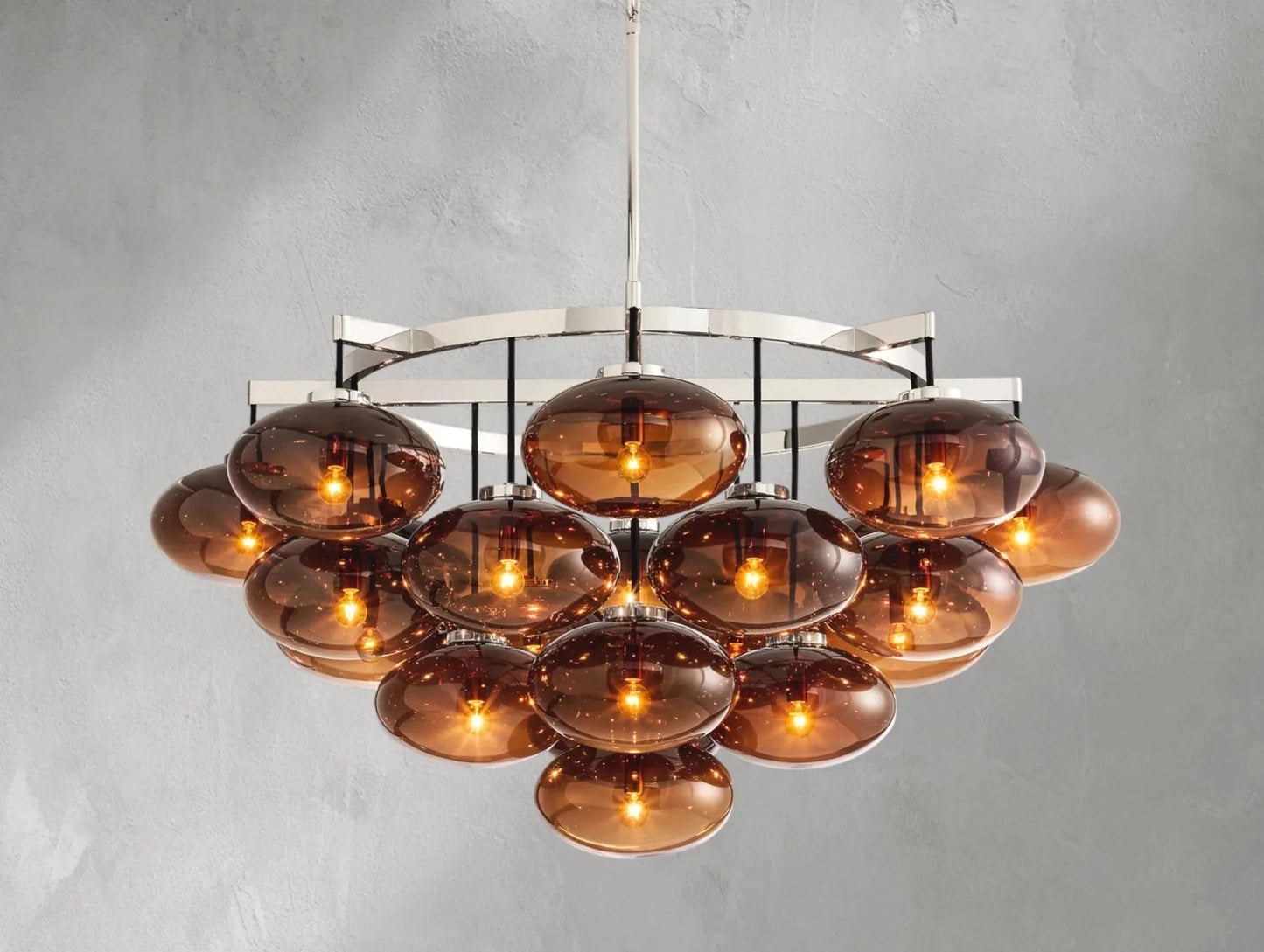 Cebret Glass Round Chandelier - GILDLAMPS