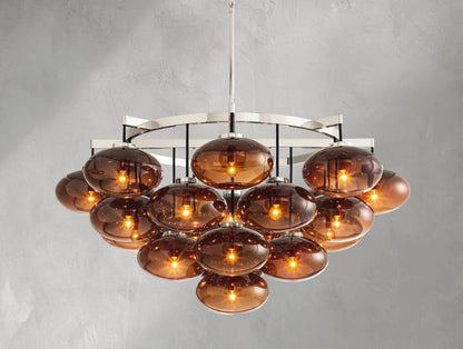 Cebret Glass Round Chandelier - GILDLAMPS