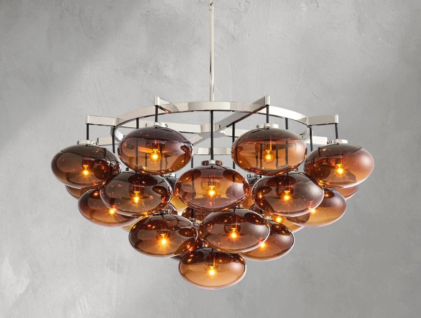 Cebret Glass Round Chandelier - GILDLAMPS