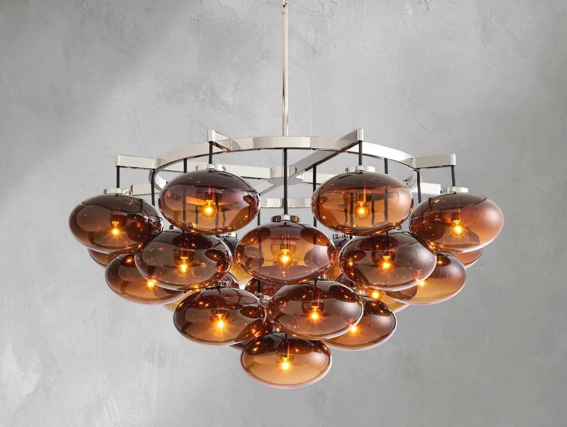 Cebret Glass Round Chandelier - GILDLAMPS