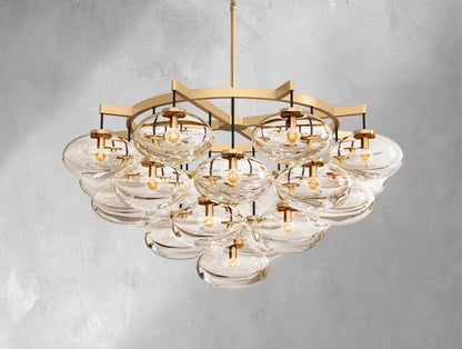 Cebret Glass Round Chandelier - GILDLAMPS