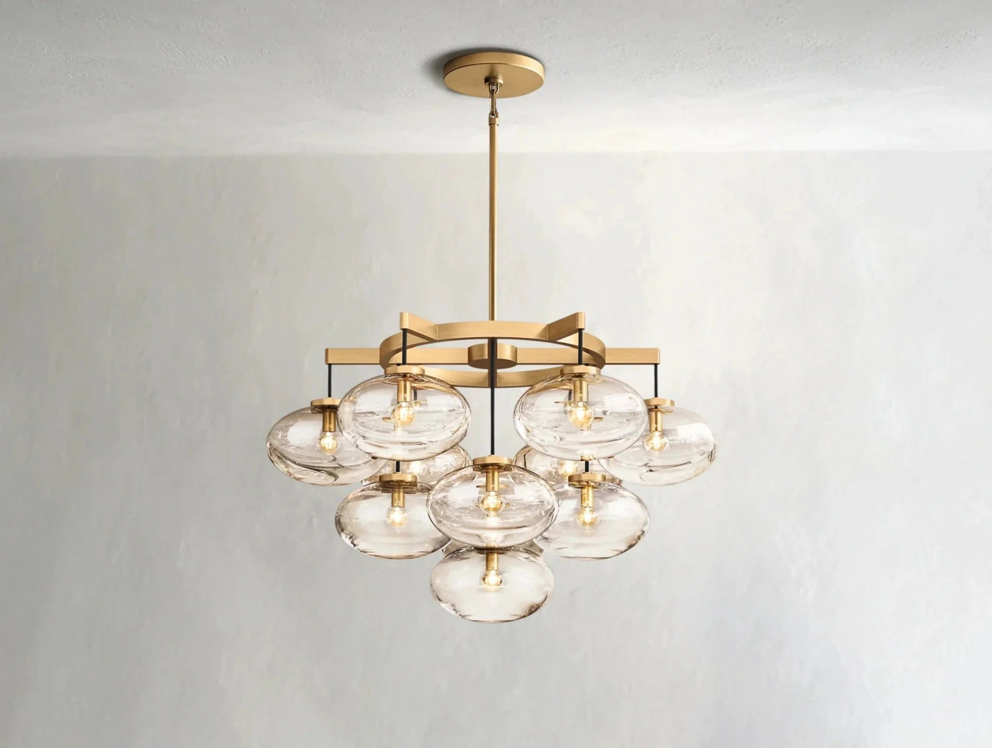 Cebret Glass Round Chandelier - GILDLAMPS