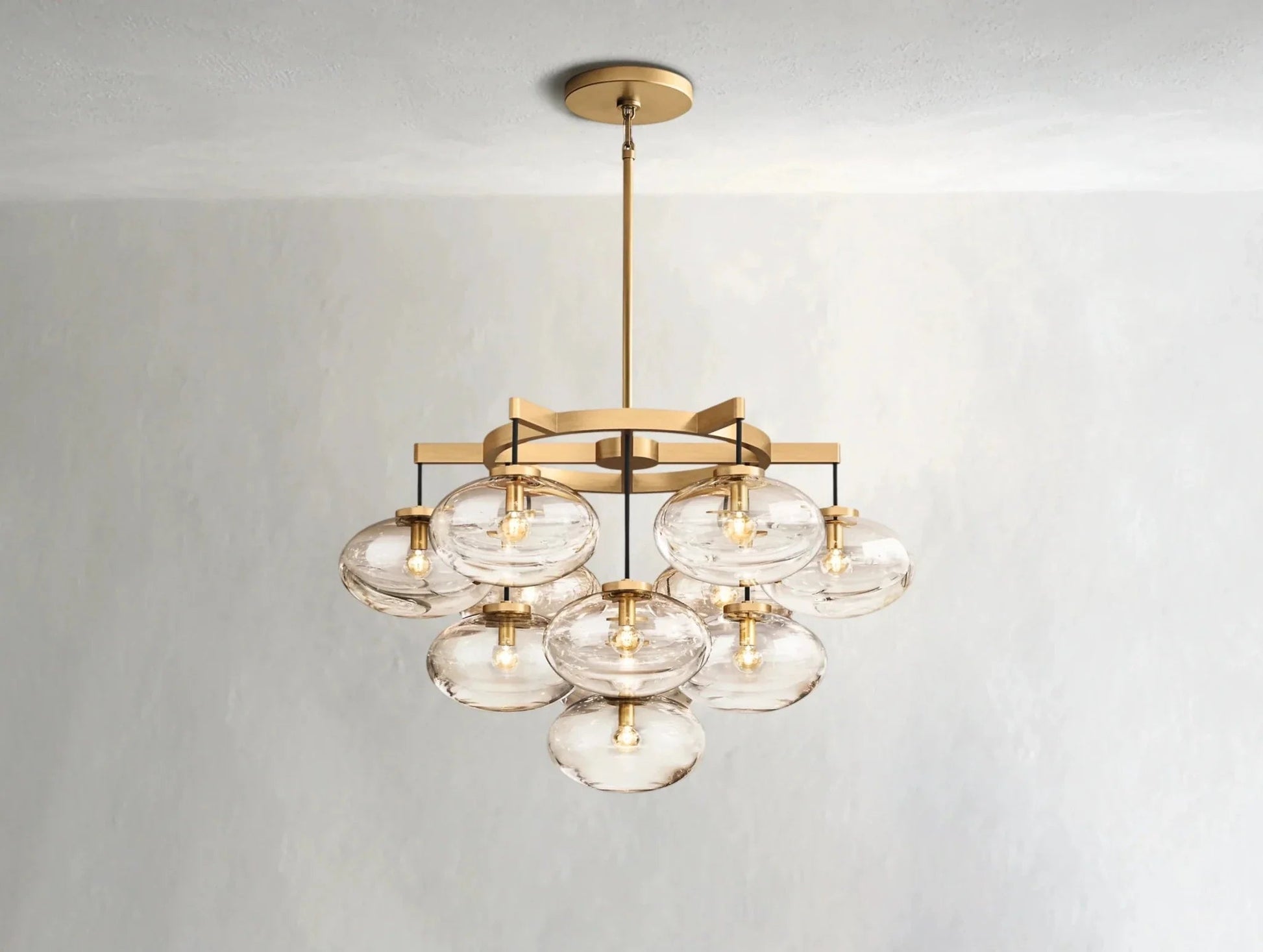 Cebret Glass Round Chandelier - GILDLAMPS