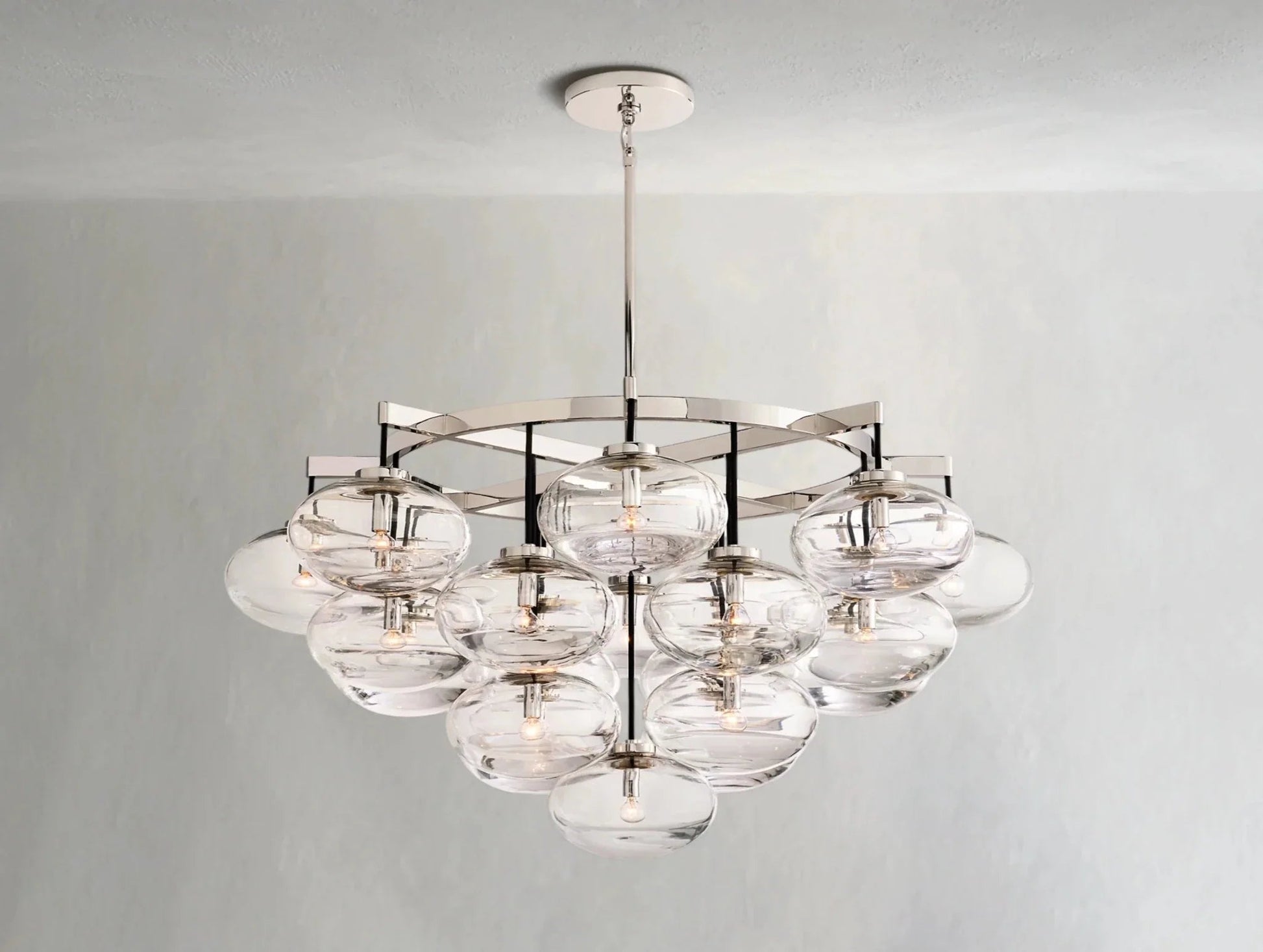 Cebret Glass Round Chandelier - GILDLAMPS