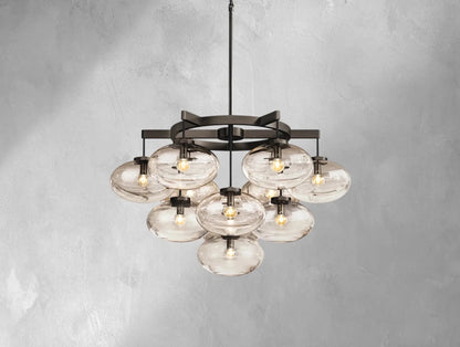 Cebret Glass Round Chandelier - GILDLAMPS