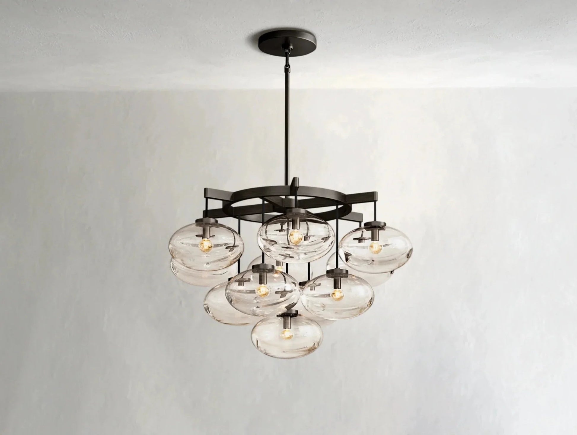 Cebret Glass Round Chandelier - GILDLAMPS