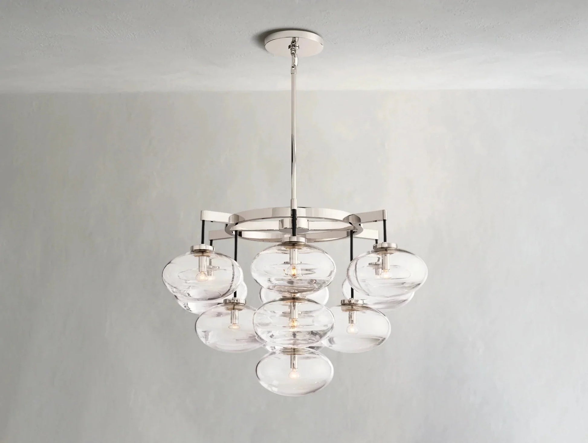 Cebret Glass Round Chandelier - GILDLAMPS