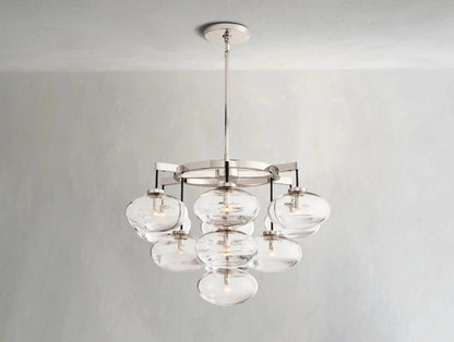 Cebret Glass Round Chandelier - GILDLAMPS