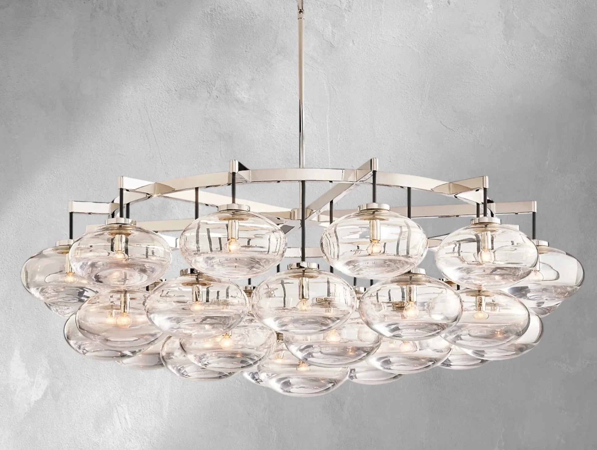 Cebret Glass Round Chandelier - GILDLAMPS
