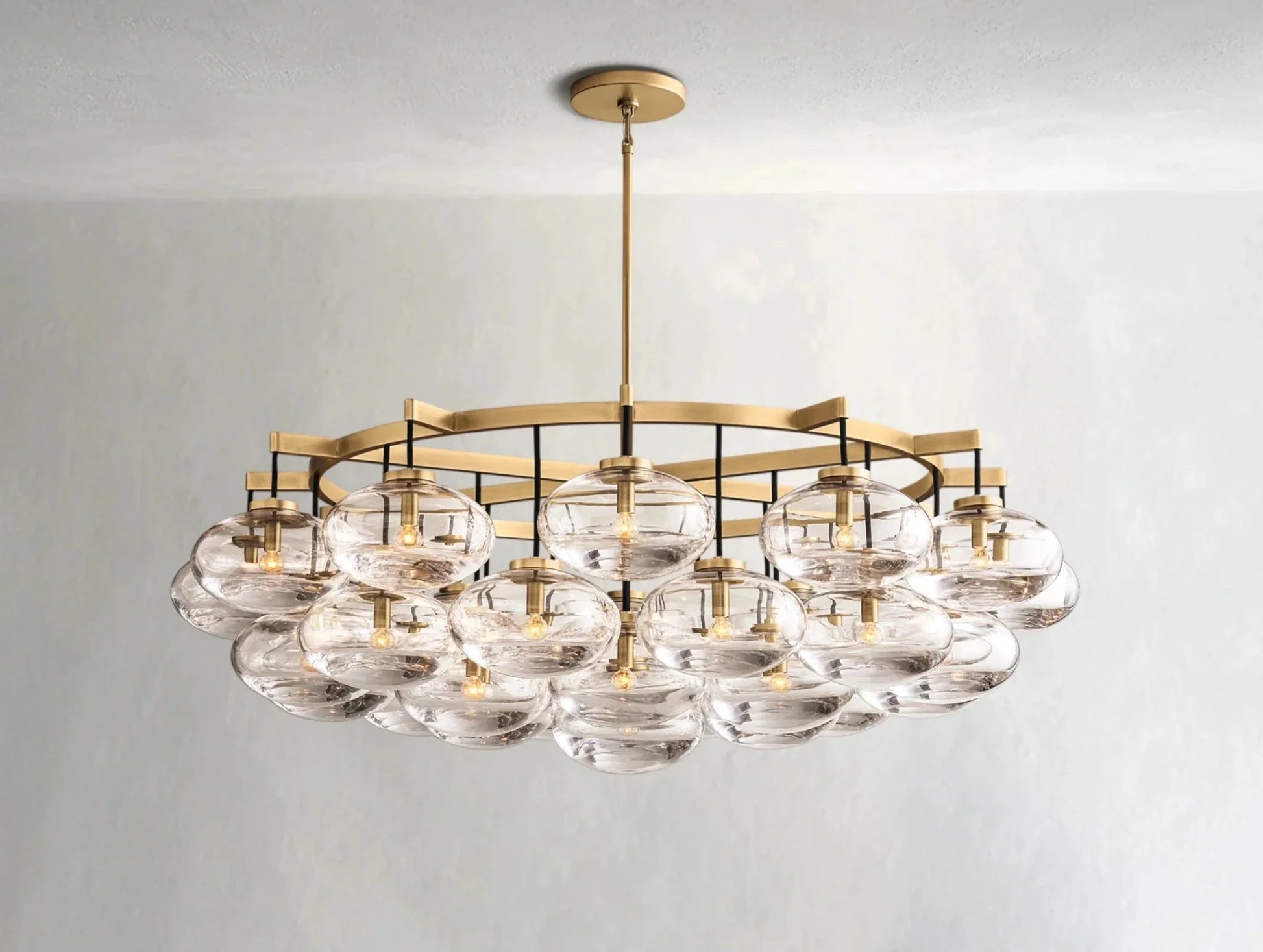 Cebret Glass Round Chandelier - GILDLAMPS