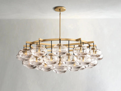 Cebret Glass Round Chandelier - GILDLAMPS