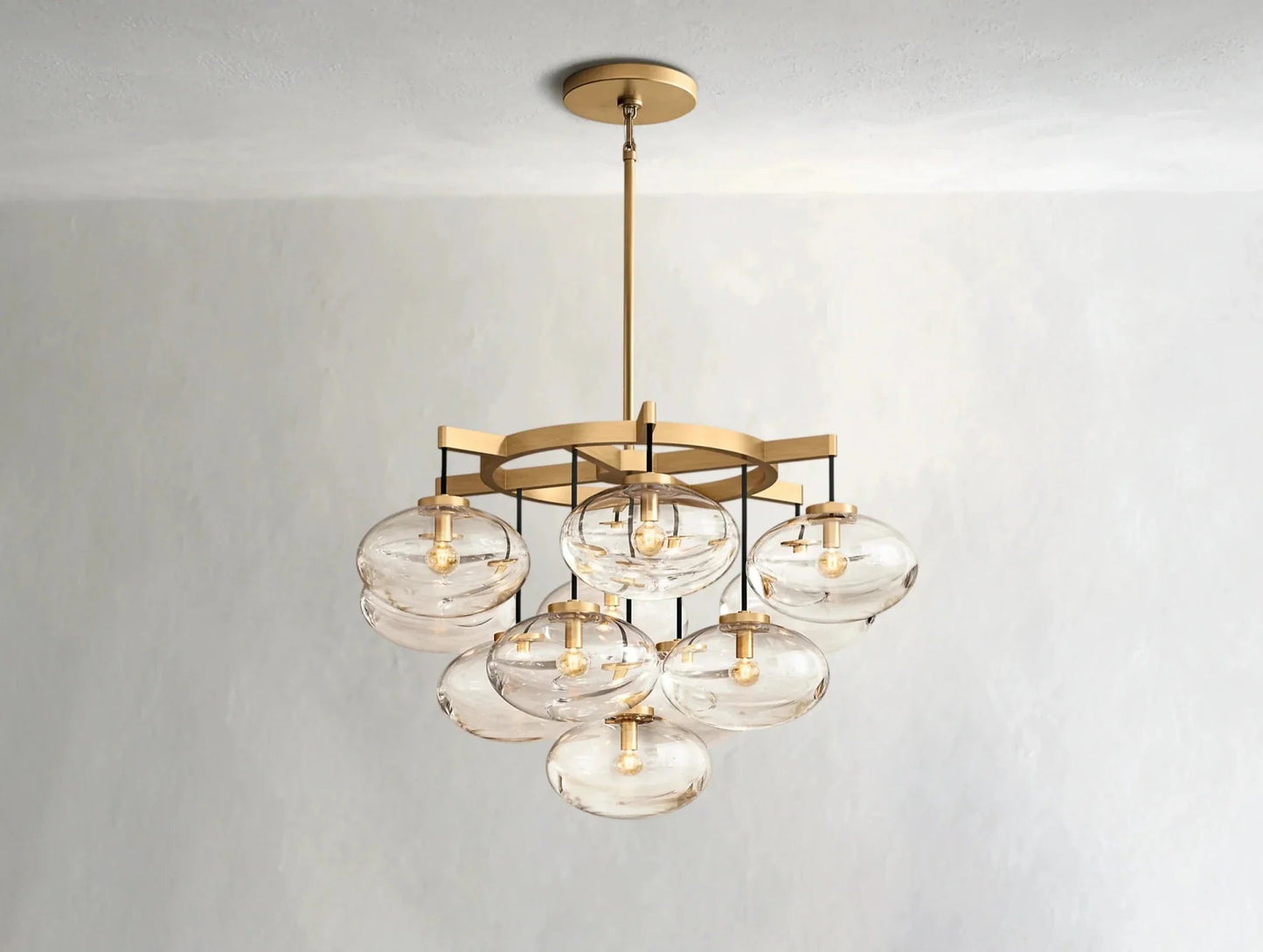 Cebret Glass Round Chandelier - GILDLAMPS