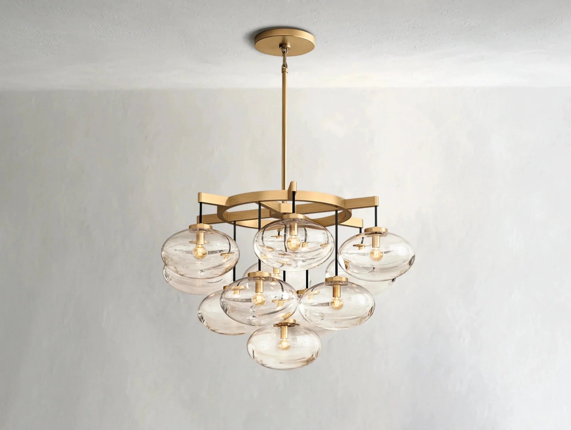 Cebret Glass Round Chandelier - GILDLAMPS