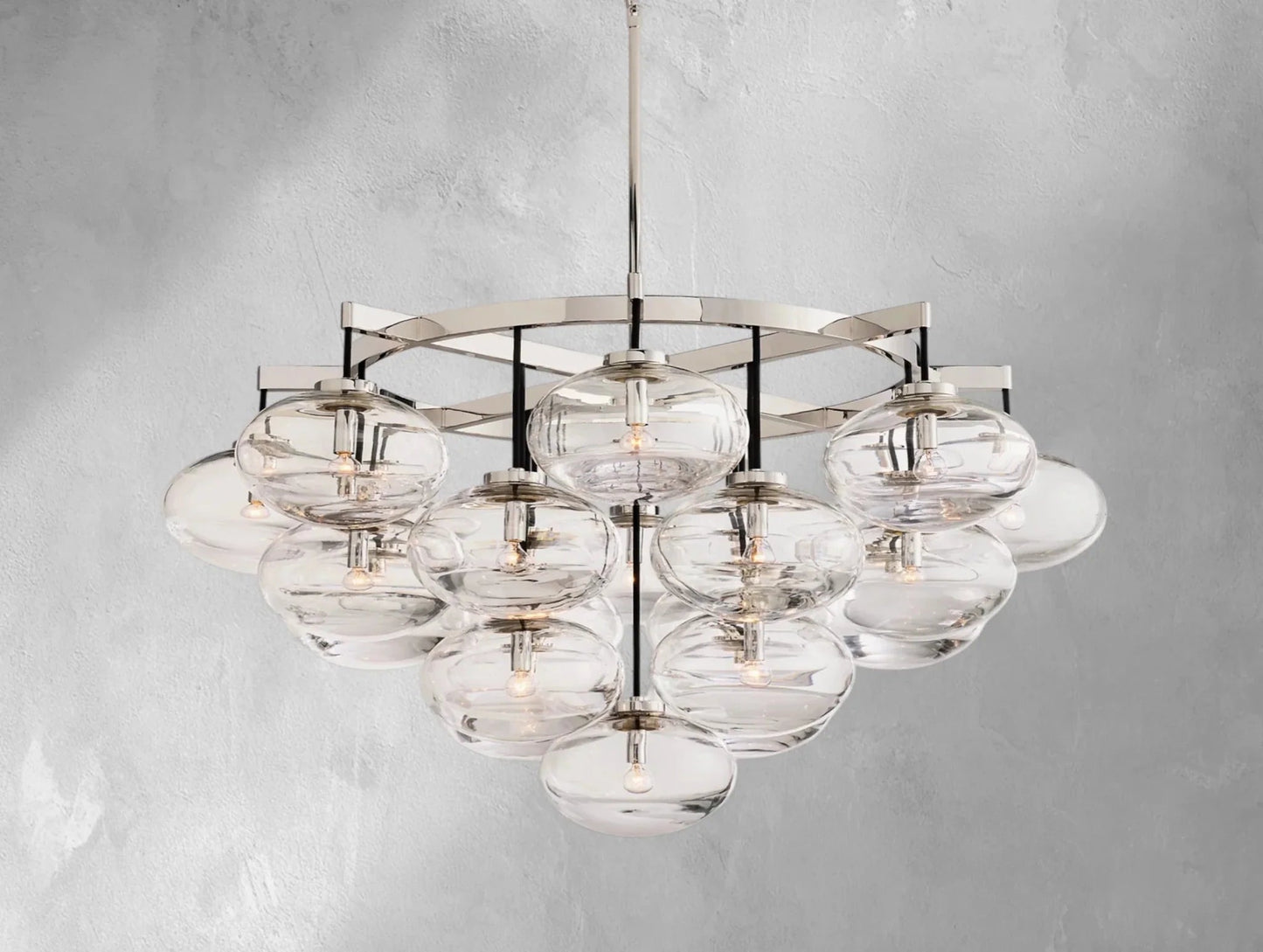 Cebret Glass Round Chandelier - GILDLAMPS