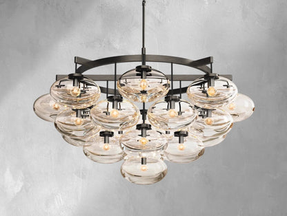 Cebret Glass Round Chandelier - GILDLAMPS