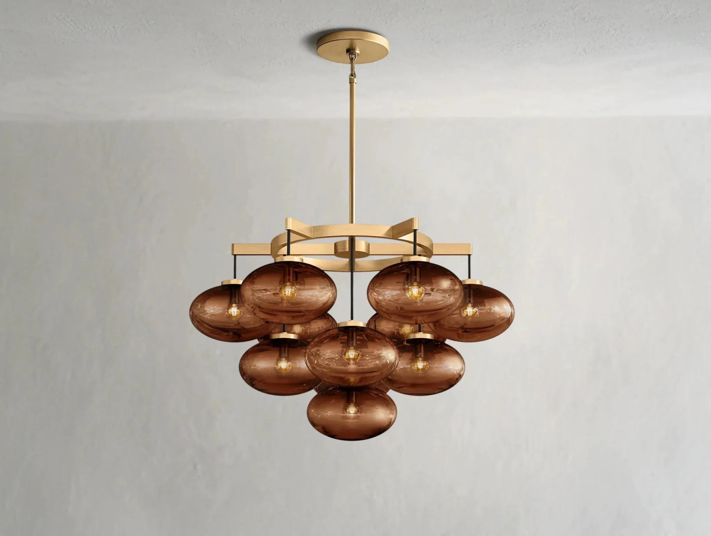 Cebret Glass Round Chandelier - GILDLAMPS